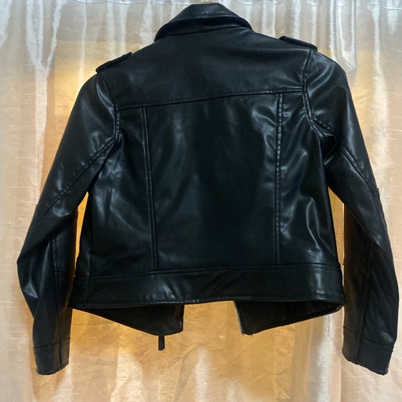 H&M girls MC Jacket, size 10, worn once, great condition - Picture 2 of 3